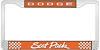 License Plate Frame Scat Pack - Go Mango Orange - image 1