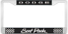 LF152098 License Plate Frame Black/Silver Dodge Scat Pack - image 1