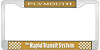Bahama Yellow Plymouth Rapid Transit System License Plate Frame - image 1