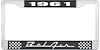 1961 Bel Air Black And Chrome License Plate Frame With White Lettering - image 1