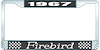 1967 Firebird License Plate Frame - Black - image 1