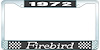 1972 Firebird License Plate Frame - Black - image 1