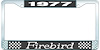 1977 Firebird License Plate Frame - Black - image 1