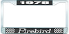 1978 Firebird License Plate Frame - Black - image 1