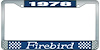 1978 Firebird License Plate Frame - Blue - image 1