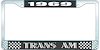 1969 Trans Am License Plate Frame Style 1 Black - image 1
