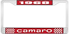 1968 Camaro License Plate Frame Style 1 Red - image 1