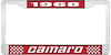 1968 Camaro License Plate Frame Style 2 Red - image 1