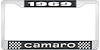 1969 Camaro License Plate Frame Style 1 Black - image 1