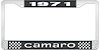 1971 Camaro License Plate Frame Style 1 Black - image 1
