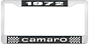 1972 Camaro License Plate Frame Style 1 Black - image 1