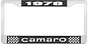 1978 Camaro License Plate Frame Style 1 Black - image 1