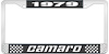 1979 Camaro License Plate Frame Style 2 Black - image 1
