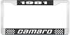 1981 Camaro License Plate Frame Style 2 Black - image 1