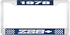 1978 Z28 License Plate Frame Blue - image 1