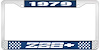 1979 Z28 License Plate Frame Blue - image 1