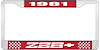 1981 Z28 License Plate Frame Red - image 1