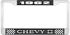 1962 Chevy II License Plate Frame Black - image 1