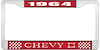 1964 Chevy II License Plate Frame Red - image 1