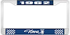 1962 Nova License Plate Frame Style 1 Blue - image 1