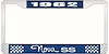 1962 Nova SS License Plate Frame Style 3 Blue - image 1