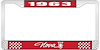 1963 Nova License Plate Frame Style 1 Red - image 1