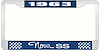 1963 Nova SS License Plate Frame Style 3 Blue - image 1