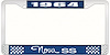 1964 Nova SS License Plate Frame Style 3 Blue - image 1