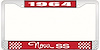 1964 Nova SS License Plate Frame Style 3 Red - image 1