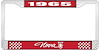 1965 Nova License Plate Frame Style 1 Red - image 1