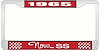 1965 Nova SS License Plate Frame Style 3 Red - image 1