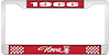1966 Nova License Plate Frame Style 1 Red - image 1