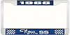 1966 Nova SS License Plate Frame Style 3 Blue - image 1