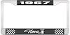 1967 Nova License Plate Frame Style 1 Black - image 1