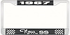 1967 Nova SS License Plate Frame Style 3 Black - image 1