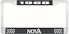 1968 Nova License Plate Frame Style 2 Black - image 1