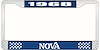 1968 Nova License Plate Frame Style 2 Blue - image 1
