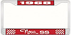1968 Nova SS License Plate Frame Style 3 Red - image 1