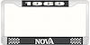 1969 Nova License Plate Frame Style 2 Black - image 1