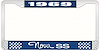1969 Nova SS License Plate Frame Style 3 Blue - image 1