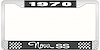 1970 Nova SS License Plate Frame Style 3 Black - image 1
