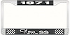 1971 Nova SS License Plate Frame Style 3 Black - image 1