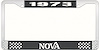 1973 Nova License Plate Frame Style 2 Black - image 1
