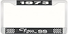 1973 Nova SS License Plate Frame Style 3 Black - image 1