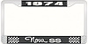 1974 Nova SS License Plate Frame Style 3 Black - image 1