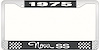 1975 Nova SS License Plate Frame Style 3 Black - image 1