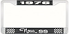 1976 Nova SS License Plate Frame Style 3 Black - image 1