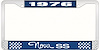 1976 Nova SS License Plate Frame Style 3 Blue - image 1