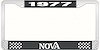 1977 Nova License Plate Frame Style 2 Black - image 1
