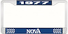 1977 Nova License Plate Frame Style 2 Blue - image 1